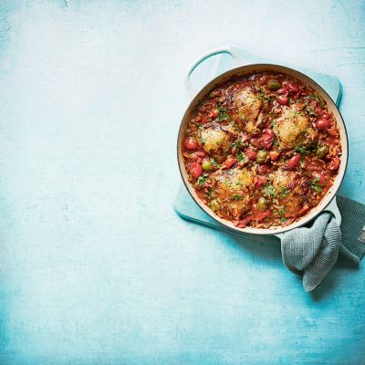 chicken cacciatore one pot with orzoconfort food