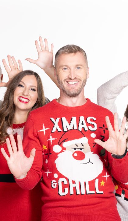 Miha, Lara, Denis in Anja so že v nizkem startu.