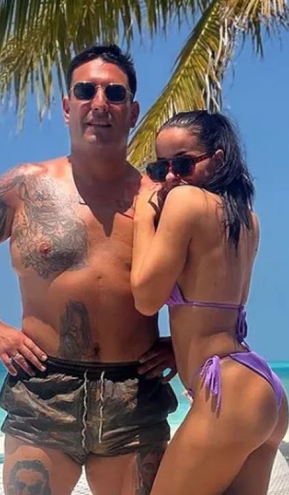 Darko Lazić z ženo Katarino