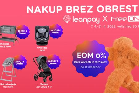 Oprema za malčka – zdaj z odloženim plačilom, brez obresti!