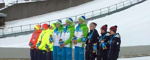 Slovenski skakalci postali olimpijski prvaki.