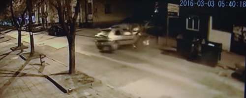 VIDEO: Kamera ujela noro vožnjo in silovito trčenje