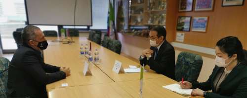 Veleposlanik Japonske na obisku pri Zvezi za šport invalidov