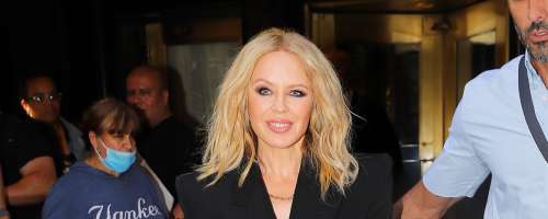 Kylie Minogue dopustuje v istrskem Rovinju