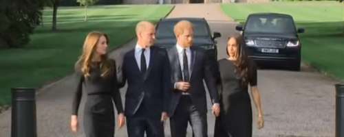 Skupaj v javnosti: Princa William in Harry ter njuni ženi