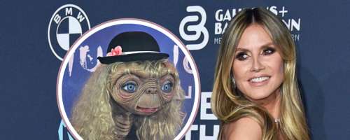 Hollywoodska preobrazba leta - Heidi Klum kot E.T.