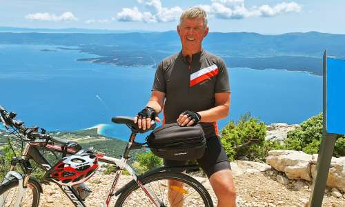 Boris Kopitar s kolesom po dalmatinskih otokih