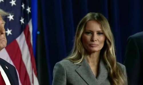 Melania Trump svoj glas oddala v že nošeni obleki