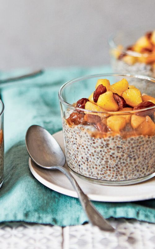 apple pie chia pudding