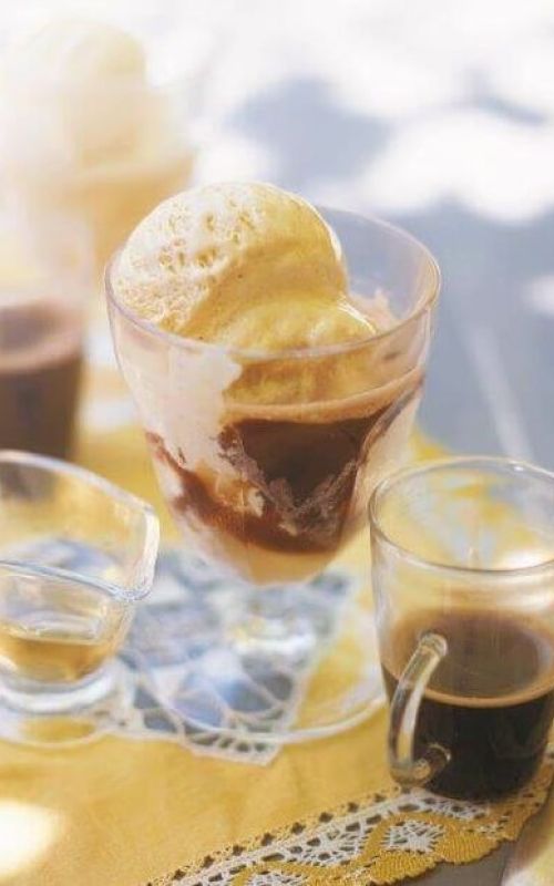 Affogato al caffe