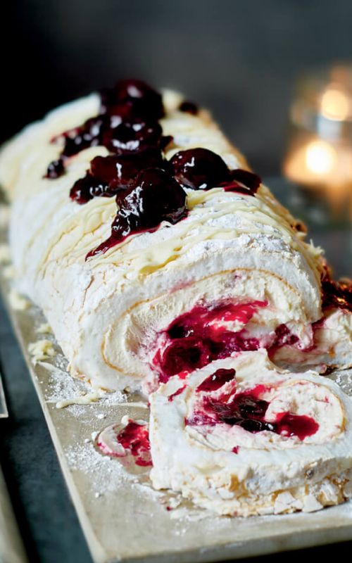 Rulada beli gozdiček z meringo