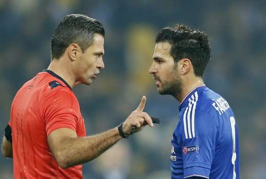 damir skomina cesc fabregas re