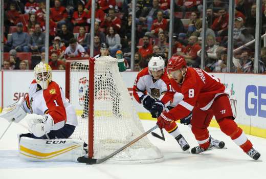 Florida Panthers Roberto Luongo Justin Abdelkader Detroit Red Wings