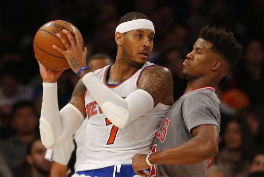 Carmelo Anthony Jimmy Butler New York Knicks Chicago Bulls