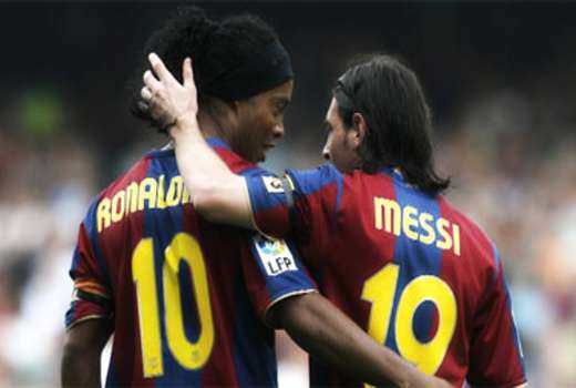 ronaldinho messi