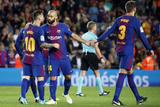 messi pique mascherano barcelona