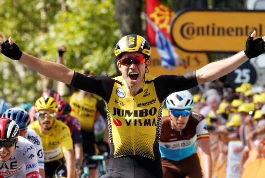 Wout van Aert jumbo dirka po franciji re