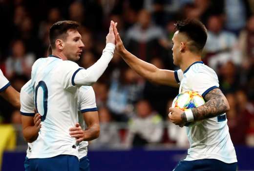 lautaro martinez lionel messi