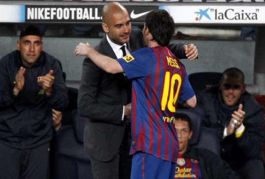 lionel messi pep guardiola