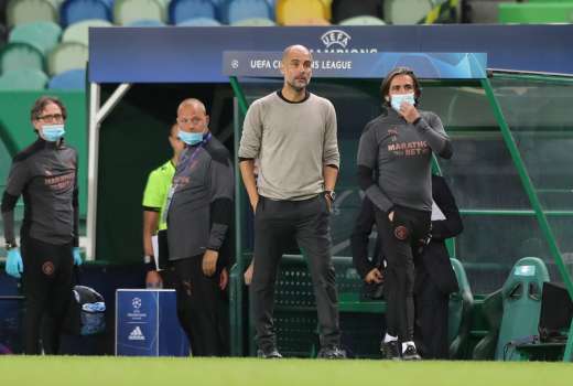 pep guardiola city lyon re