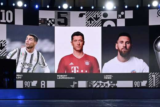 ronaldo lewandowski messi the best