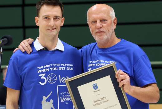 Podelitev župan Marko Šantej in Srečko Lesjak