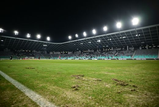 Uničena zelenica v Stožicah