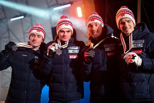 Kristoffer Eriksen Sundal, Marius Lindvik, Johann Andre Forfang, Halvor Egner Granerud