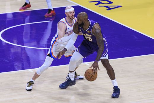 lebron james lakers oklahoma pm