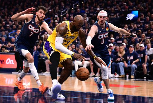 lebron james lakers oklahoma pm