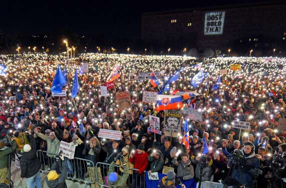 protest, bratislava