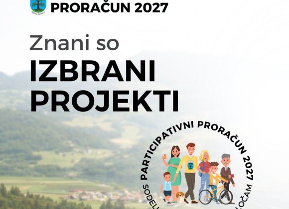 Participativni proračun 2027: Znani so izbrani projekti