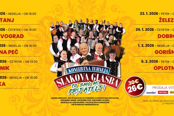 Koncertna turneja SLAKOVE GLASBE