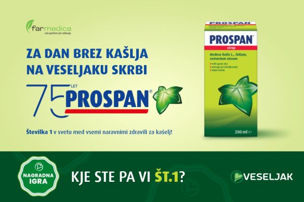 Za dan brez kašlja na Veseljaku poskrbi Prospan!