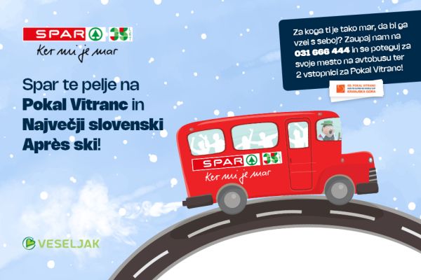 Spar te odpelje na Pokal Vitranc in Največji slovenski Après ski
