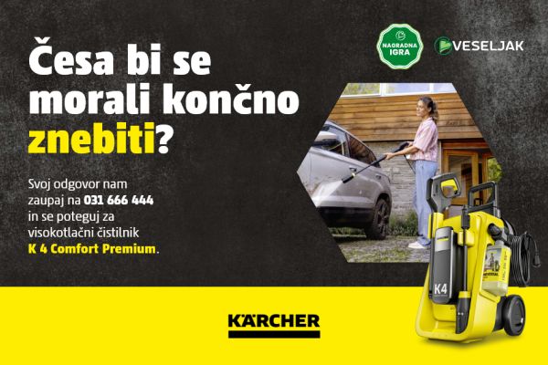 Spomladansko čiščenje vam prinese visokotlačni čistilnik Kärcher