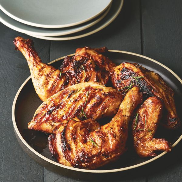 Preprost pečen piščanec z rožmarinom