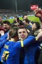 V Mariboru navijači BiH slavili uvrstitev na svetovno prvenstvo (video)