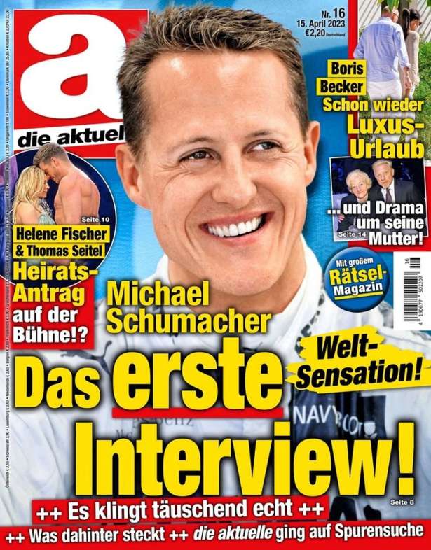 La première tête est tombée !  L’interview scandaleuse fabriquée avec Schumacher a fait la première victime !