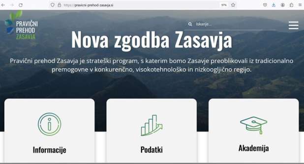 RRA Zasavje zagnala spletno platformo Pravični prehod Zasavja