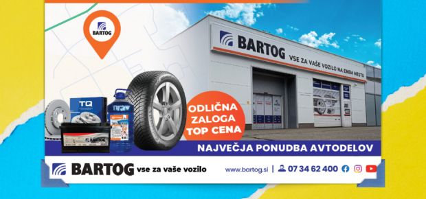 Bartog z novo poslovalnico na Cikavi v Novem Mestu!
