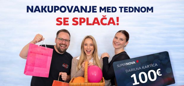 Obišči Supernovo in osvoji 100€