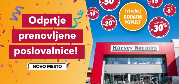 Odprtje prenovljene trgovine Harvey Norman v Novem mestu