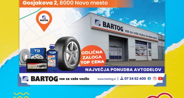 Bartog z novo poslovalnico na Cikavi v Novem Mestu!