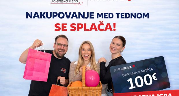 Obišči Supernovo in osvoji 100€
