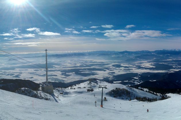 krvavec sneg smučišče smučanje tony