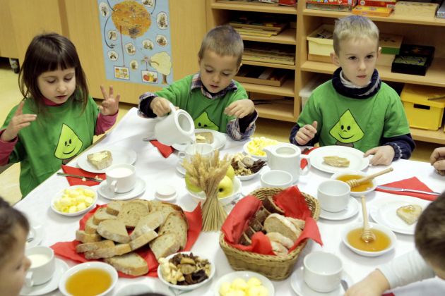 vrtec slovenski zajtrk