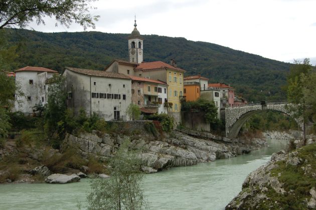 kanal ob soči, soča, most.JPG