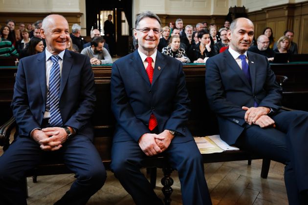 Ivan Črnkovič, Tone Krkovič, Janez Janša