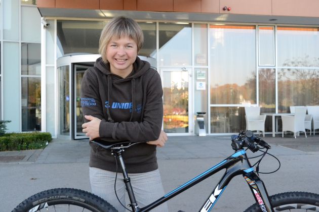 Naša kolesarka Tanja Žakelj je Medžimurje raziskala kar na kolesu.JPG